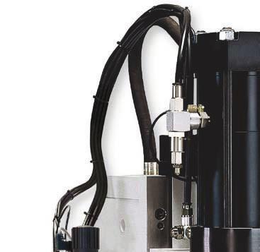 SCHMIDT HydroPneumaticPress Struktura systému 1 Válcová jednotka pneumatická 2 Škrticí klapka odpadního vzduchu u