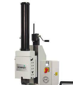 SCHMIDT HydroPneumaticPress Konstrukce ve tvaru C s kontrolou síly a dráhy Zařízení SCHMIDT