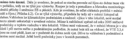 se zabývá tento Posudek. V podstatě byla připomínka akceptována.