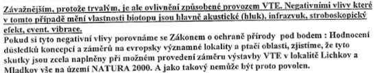 k Hodnocení vlivů záměru na lokality soustavy Natura 2000 e) Určení velikosti a významnosti vlivů je předmětem Hodnocení dle 45i.