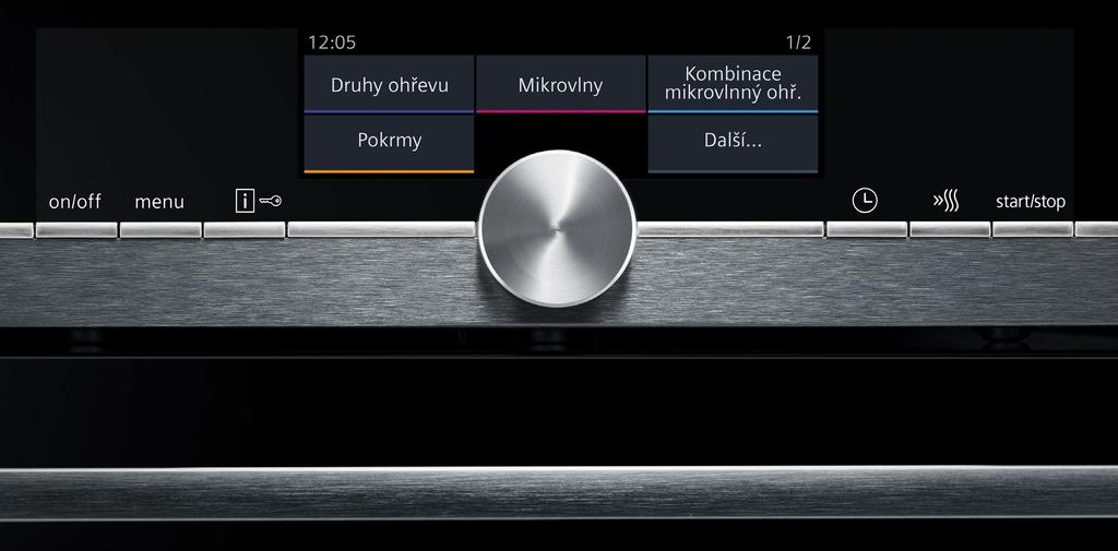 Do detailu naprogramovaný požitek Pečicí trouby studioline s TFT dotykovým displejem Nikdy předtím nebylo tak snadné mít o všem dokonalý přehled. Jasnější barvy, vyšší kontrast a vyšší rozlišení.