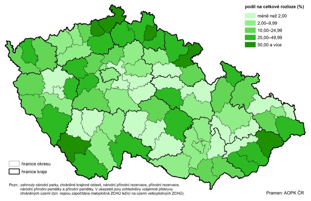 Graf 61 Struktura půdy v okresech Středočeského kraje k 31. 12.