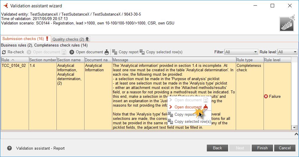 Slide 22 Validation Assistant Refresh the Validation Assistant report after correcting a failure. Click Re-check.