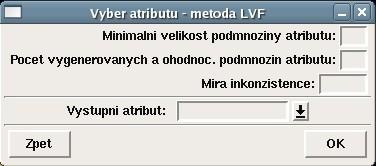 LVF metoda pro výběr relevantních atributů pro klasifikaci implementovaná v jazyce C Filipem