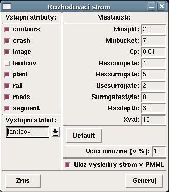 Rozhodovací strom cílem je pro vstupní atributy a výstupní atribut (diskrétní) nalézt, model pomocí