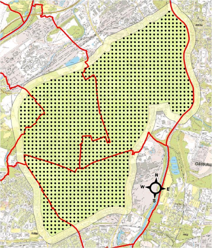 Síť Centrum Na ploše nízkoemisní zóny Centrum bylo umístěno celkem 1 434 referenčních bodů, ve kterých je proveden výpočet rozptylového modelu ve všech scénářích.