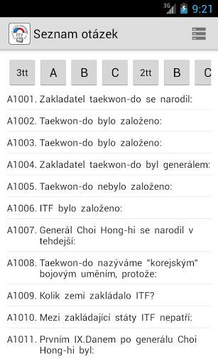 taekwon-do aplikaci pro mobilní