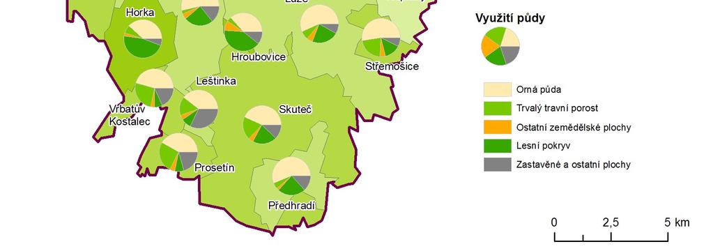 Koeficient v území MAS je 0,43, převážně to znamená území intenzivně využívané zejména zemědělskou výrobou. KES uvádí i kritickou hodnotu ekologické stability, a to 0,1.