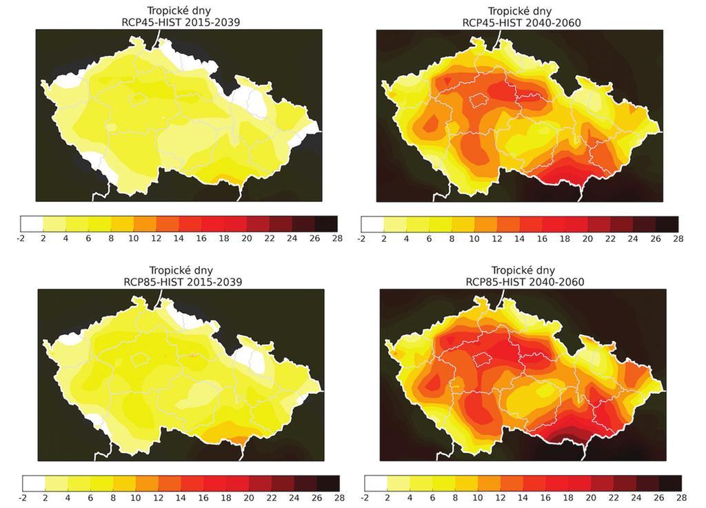 Změny klimatu v České republice Vlny veder, sucho a výrazně méně sněhu na horách Zdroj: