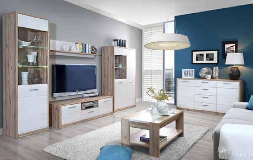 vitrína CNTV711L-C120 š*v*h: 55* 194*42 cm 3 590,- šatní skříň CNTS821-C120 š*v*h: