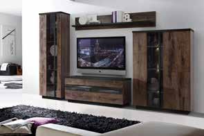 walnut/dub walnut Možný nákup jednotlivých dílů police 128 š*v*h: 128*33*25 cm