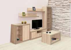 š*v*h: 55*196*43 cm 5 490,- vitrína W55 š*v*h: 55*195*43 cm 3 240,- police 160