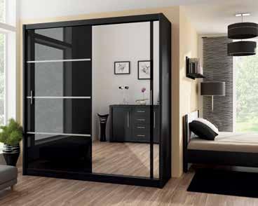 černá mat/bílá mat š*v*h: 250*215*61 cm