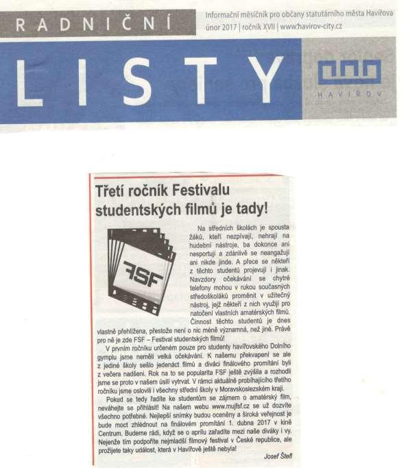 Naše škola v tisku ve