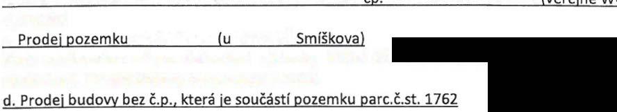 č. 2400/20, oba v k.ú. Tišnov (cyklostezka) 5. Odstoupení od kupní smlouvy mezi městem Tišnov a LOT spol. s r.o. ve věci prodeje kotelny 6.
