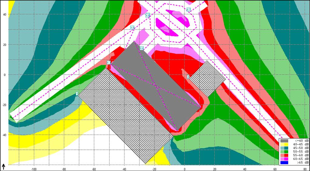 hluková mapa pásma Obrázek: Grafické