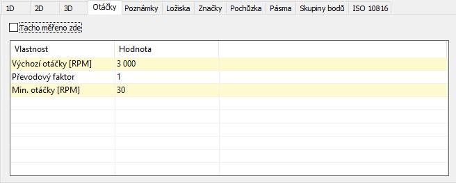 Převodový faktor umožňuje definovat poměr mezi vstupními a výstupními otáčkami prvku stromu. Například, pokud vstupné otáčky jsou 1500 RPM a výstupní otáčky jsou 525 RPM, je převodový faktor 0,35.