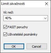 5. Po potvrzení okna s nastavením protokolu poruch se zobrazí vygenerovaný protokol.
