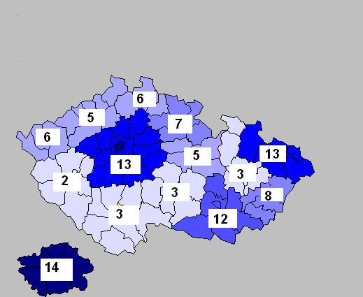 Počty hlášených případů úmrtí u osob s prokázanou nákazou