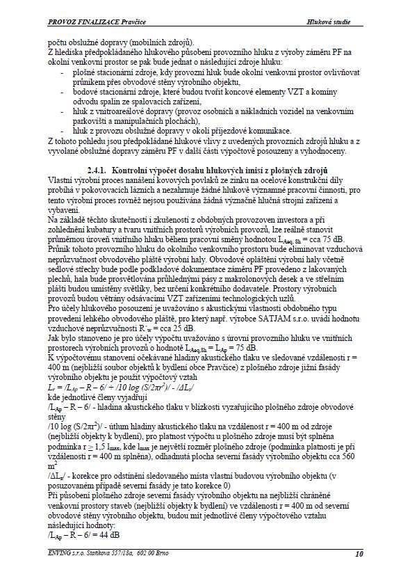 WIEGEL Provoz finalizace Pravčice 110
