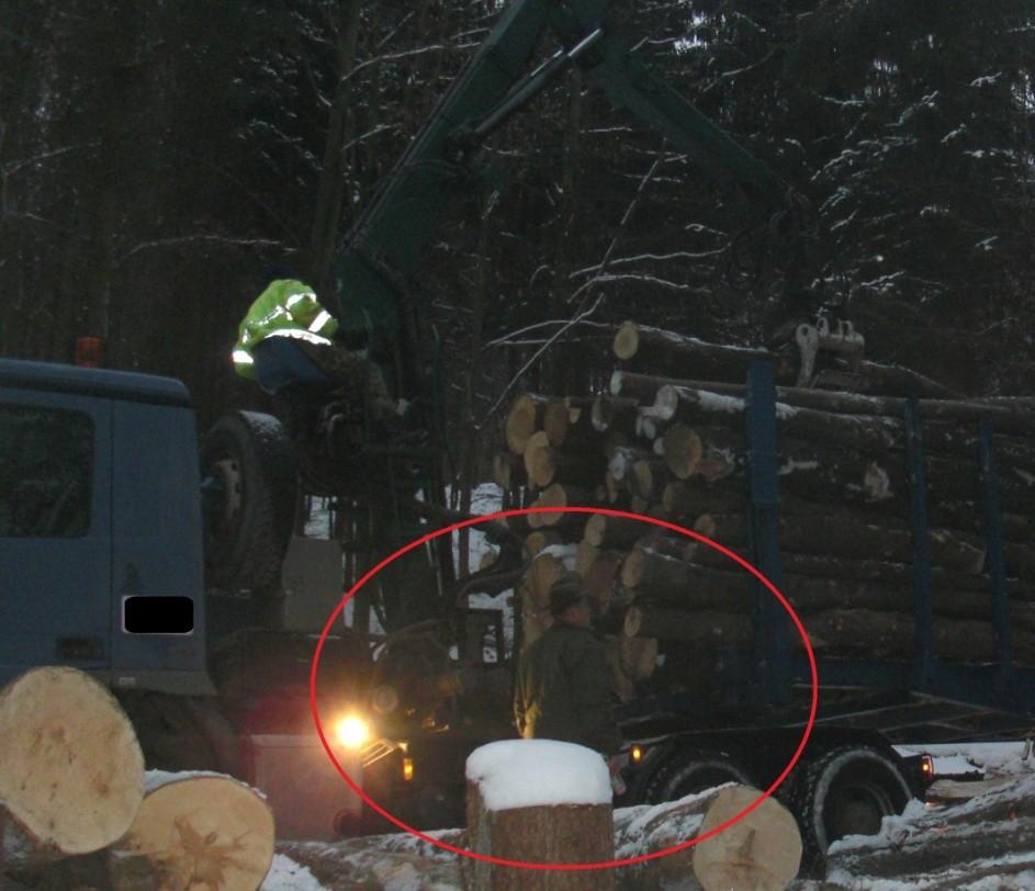 Obrázek 34 - Osoba v nebezpečném prostoru.