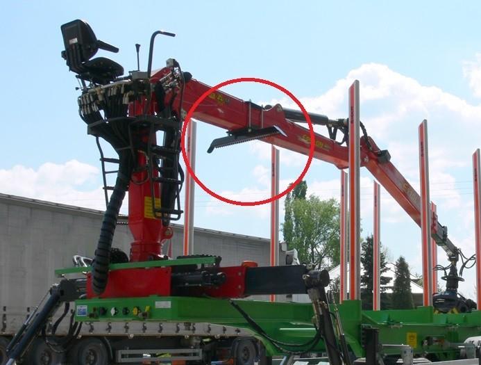 Obrázek 35 - Hydraulická ruka s opěrkou.