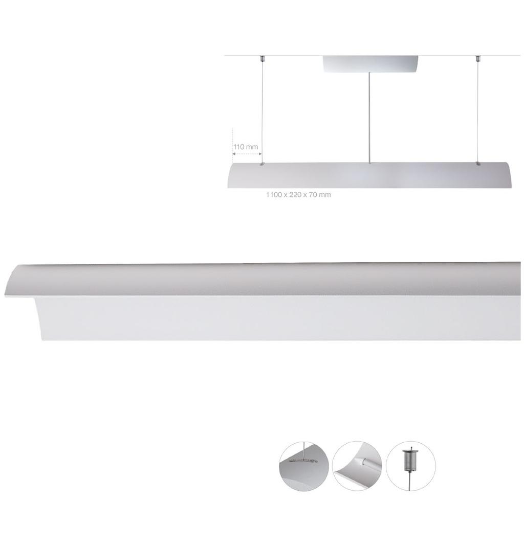 LED 23,6W/230V, 4000K, 2800 lm 380 110