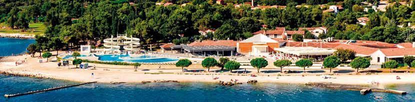 CHORVATSKO - ROVINJ Areál Villas Rubin VILLAS RUBIN NÁSTUP V LIBOVOLNÝ DEN A DO 18 LET Poloha a pláž: velice oblíbený a vyhledávaný areál přímo