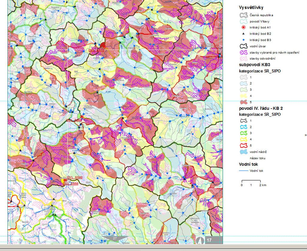 Atlas: vzorová mapa drenážní