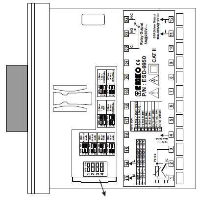 Nastavení hodnoty kompenzace teploty PT-100 Rozsah zařízení (-100 až 100) C: 0 až 60 C PT-100 Rozsah zařízení (0 až 200) C: 0 až 60 C PT-100 Rozsah zařízení (0 až 400) C: 0 až 120 C Termočlánek typu