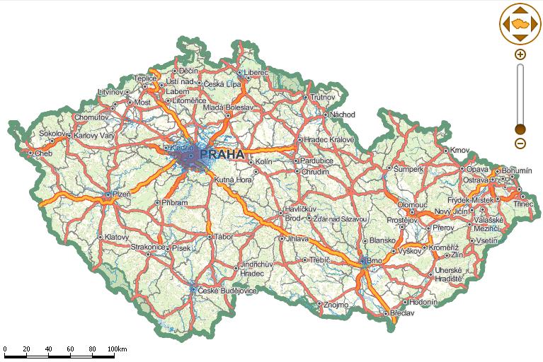 Obr. 4.5: Pokrytí O2 na frekvencích 800 MHz [27].