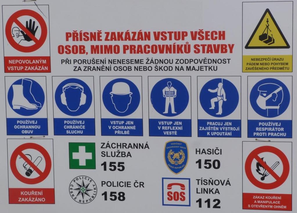 Zákaz používání reflexní vesty při použití otevřeného plamene, při svařování a používání zařízení vyvíjející jiskry! 10.