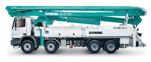 4.17 Autočerpadlo SCHWING S47 SX Obrázek 38 - Autočerpadlo Schwing S47 SX (11) Autočerpadlo Schwing S47 SX bude sloužit pro dopravu betonové