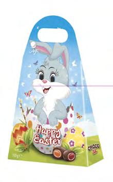 Velikonoční papírová balení Velikonoční košík 125 g Art. 230 000 566 Velikonoční pralinky mix 2 motivy 114 g pralinky mléčné s cereáliemi Art.
