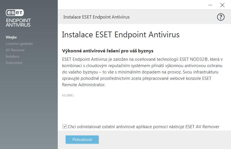3. Používání ESET Endpoint Antivirus samostatně Tato část příručky je určena uživatelům, kteří ESET Endpoint Antivirus používají bez napojení do ESET Remote Administrator.