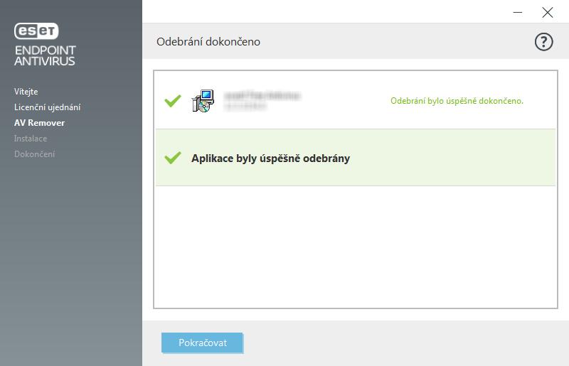 instalací ESET Endpoint Antivirus.