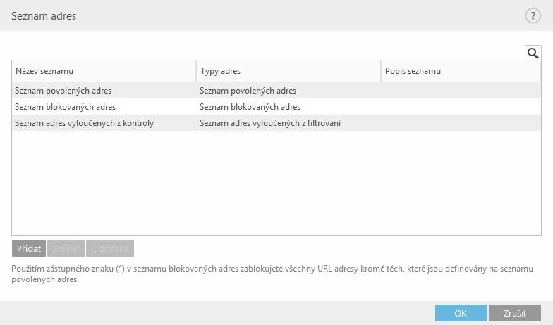 3.9.2.3.1 Webové protokoly Standardně je ESET Endpoint Antivirus nakonfigurován tak, aby monitoroval HTTP protokol používaný nejrozšířenějšími internetovými prohlížeči.