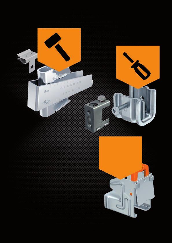 Systémy nosníkových svorek Katalog Kompakt Slowakei_206 / cs / 02/08/207 (LLExport_04603) / 02/08/207 Rozmanitost nosníkových svorek umožňuje upevnit nejrůznější součásti ke konstrukcím z ocelových