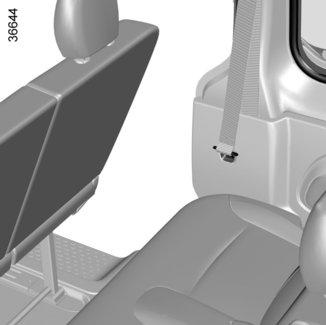 ZADNÍ LAVICE: funkce (1/4) 1 2 A 5 3 4 Podle typu vozidla mohou být vzadu dvě lavice: lavice 2 (2. řada sedadel) 