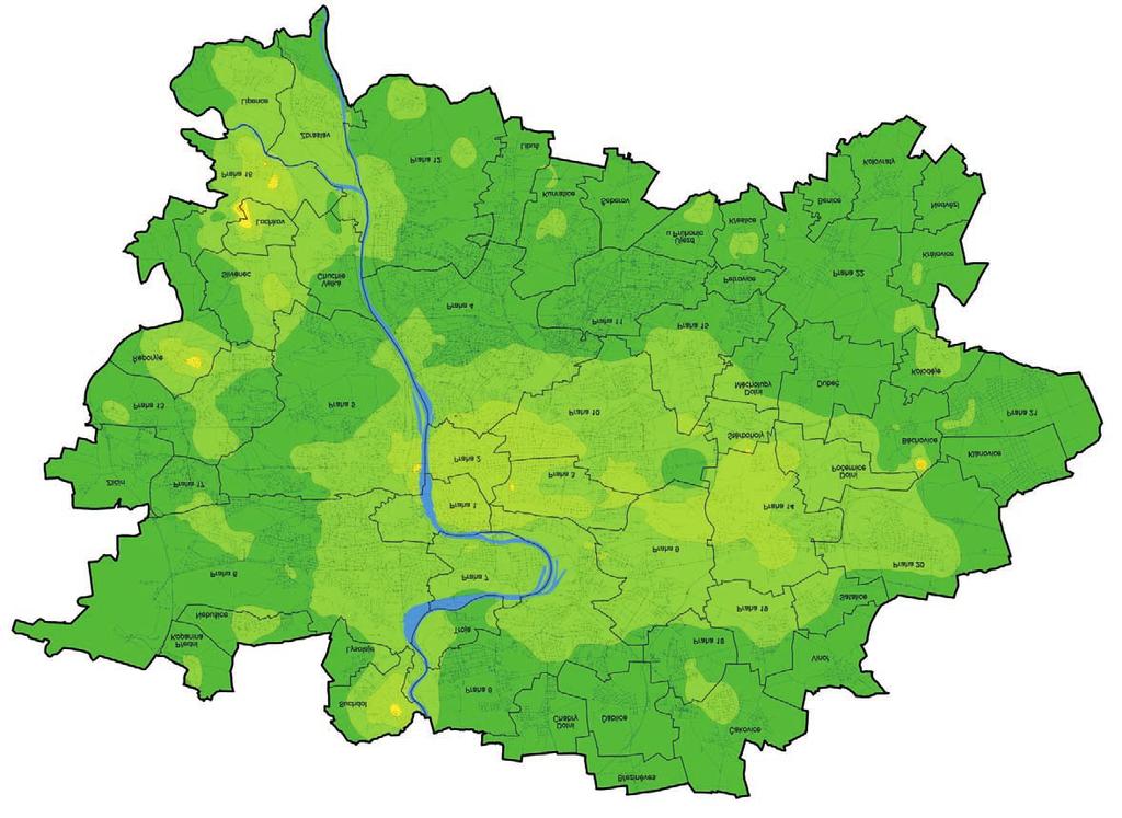 B1 Obr. B1.4.6 Prùmìrné roèní koncentrace vybraných látek, 28 (ukázka z roèenky Praha ivotní prostøedí 28) oxid siøièitý oxid dusièitý IH SO [µg.