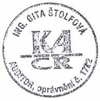 Na základě provedených postupů, do míry, již dokáži posoudit, uvádím, že ostatní informace, které popisují skutečnosti, jež jsou též předmětem zobrazení v účetní závěrce, jsou ve všech významných