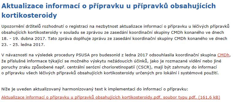 21 Extrapolace z jedné léčivé látky na třídu