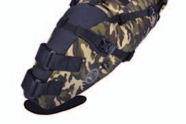 green blue grey black camo saddle bag 690g 21cm 36-58cm 16L Durable Hypalon fabric reinforcement and straps in exposed areas vyztužení