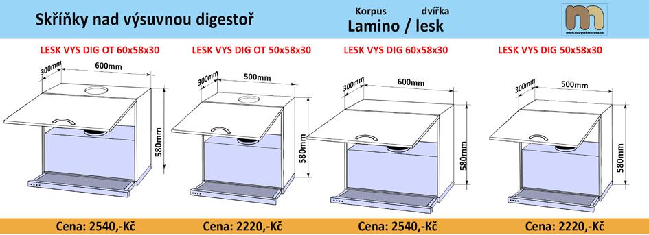 V naší firmě nabízíme také individuální výrobu skříněk pro vestavěnou výsuvnou digestoř. Pokud budete mít zájem o tuto skříňku, je třeba tuto skutečnost uvést ve Vaší objednávce.