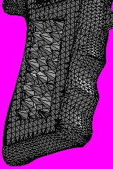 Zobrazení modelu 7. Přesuňte posuvník pro Maximální velikost prvku tak, aby hodnota byla přibližně 6,10 mm. 3D textura bude lépe definovaná.