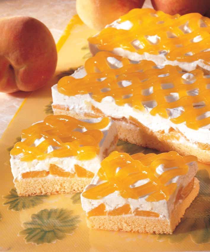 Oetker 1 kelímek (200 250 g) broskvového jogurtu 1 plechovka pûlen ch broskví (hmotnost pevného podílu 480 g) 3 kelímky lehaãky (po 200 ml) 2 Smeta-fixy Dr.
