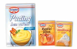 Mandlov dortík Na tûsto: 4 vejce (velikost M) 150 g cukru mouãka 1 Vanilínov cukr Dr.Oetker 125 g polohrubé mouky 2 zarovnané lïiãky Kypfiicího prá ku do peãiva Dr.
