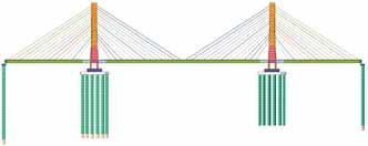 18 Segments erection Obr. 19 Montážní sepnutí segmentů Fig. 19 Segments erection post-tensioning Obr. 20 Postupná výstavba viaduktů Fig. 20 Progressive construction of the viaducts Obr.
