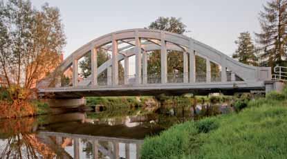 2 Bridge over the Příšovka brook, forming the bridgehead of the arch bridge, period postcard form beginning of the 20th century Obr.