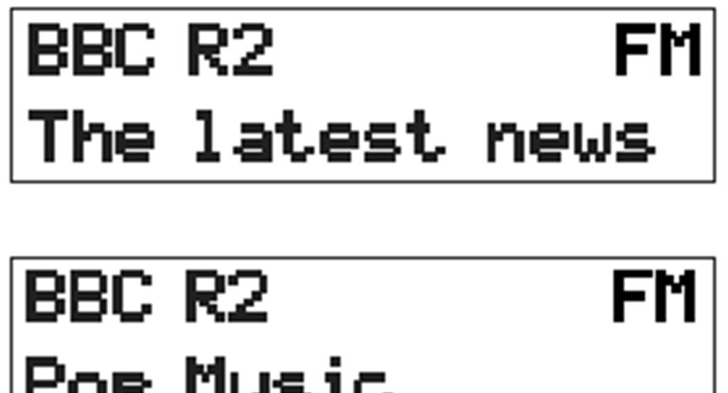 Režimy zobrazení - FM Nastavení Stereo / Mono - FM Rádio bude stereofonní vysílání přehrávat v režimu stereo, dokud bude signál dostatečně silný.